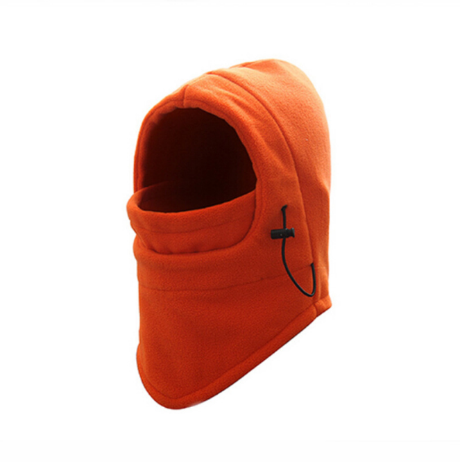 Fleece-balaklava med snøring og stopper