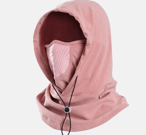 Fleece-balaklava med hette og pustepanel