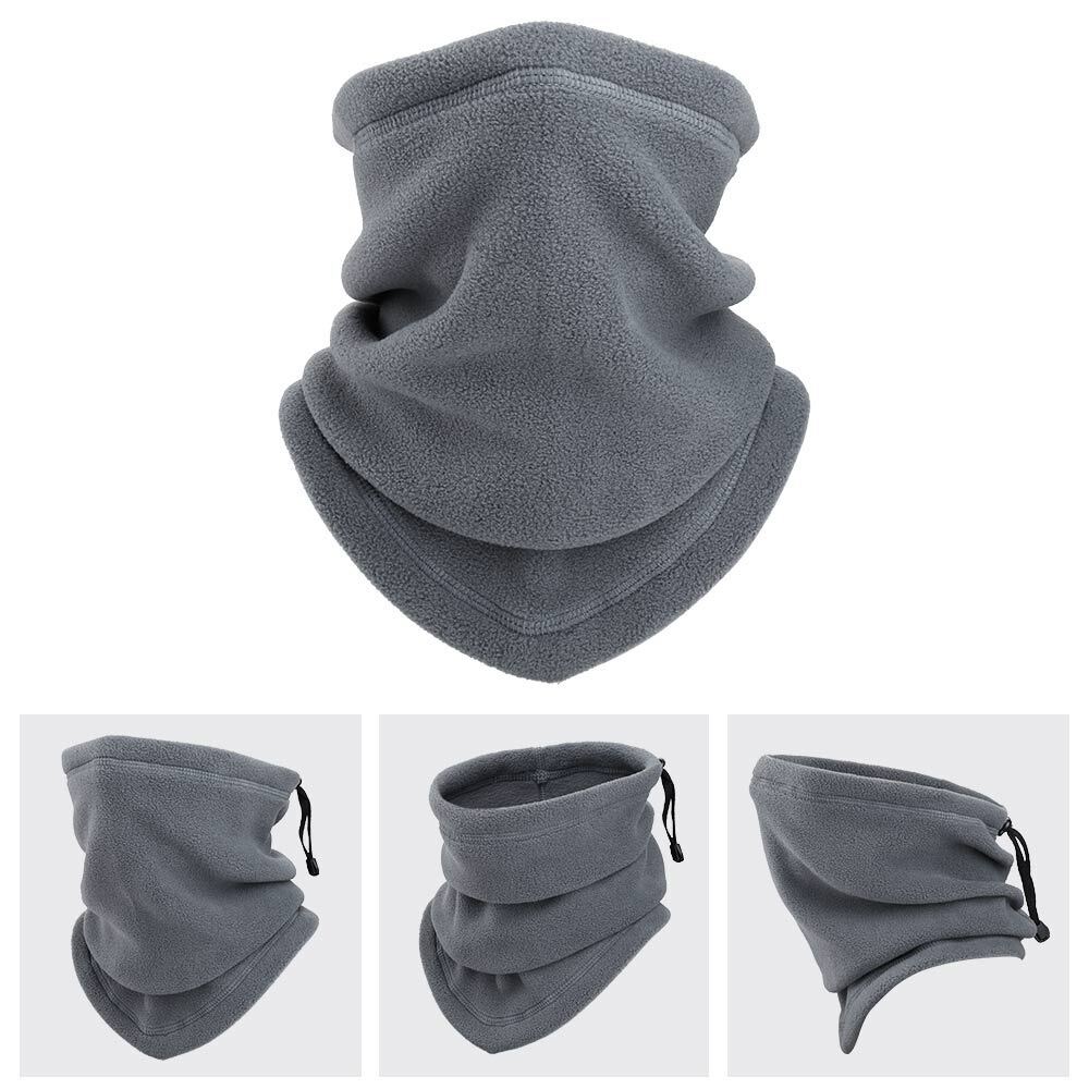Fleece-halsvarmer med snøring og stopper