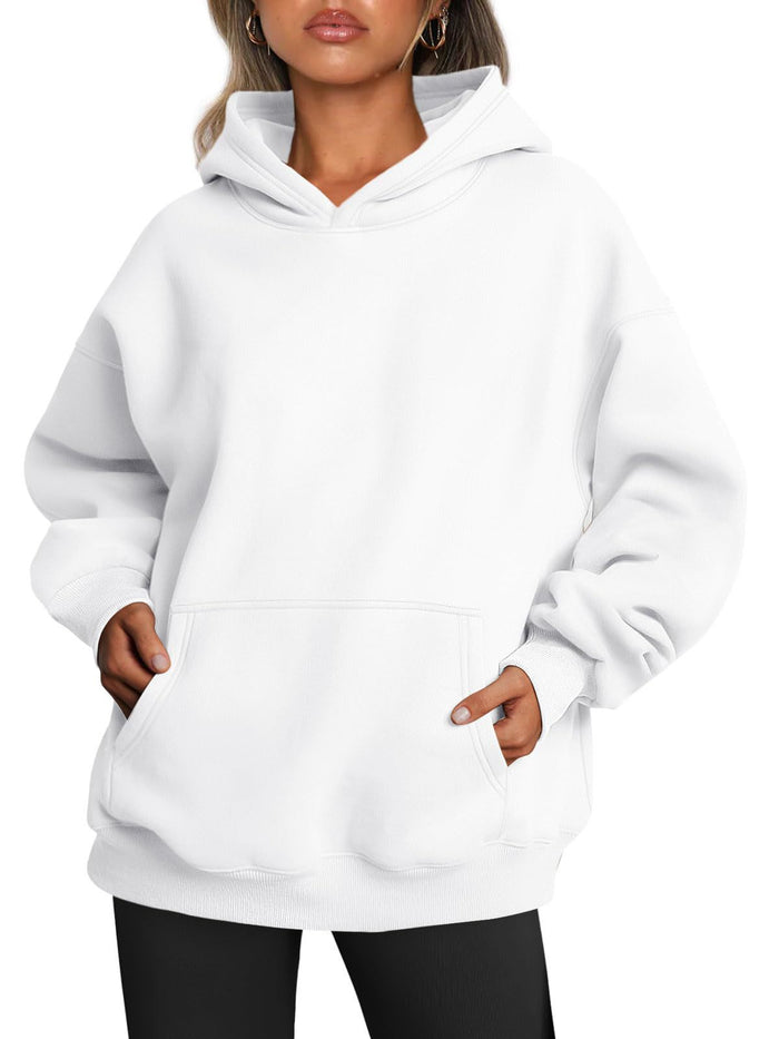 Hedda | Oversized hettegenser med fleecefôr og kengurulomme