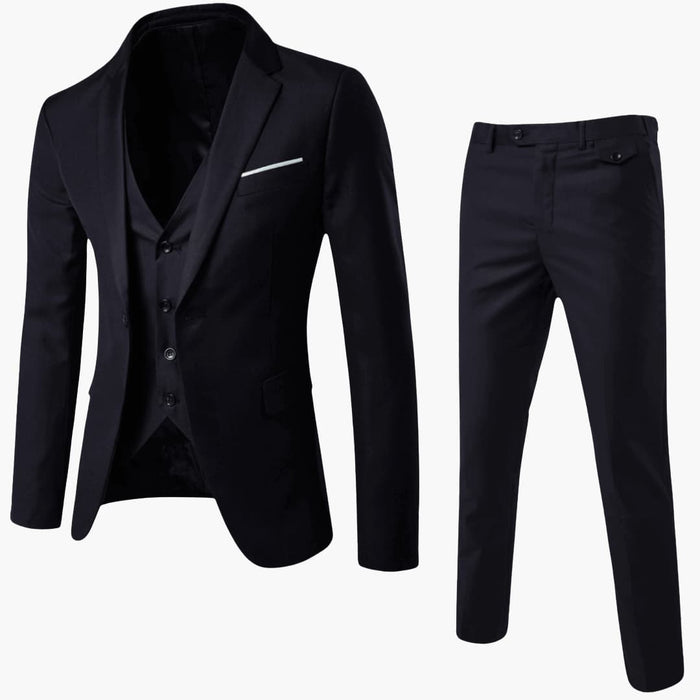 Menns Tre-delt Dress med Jakke og Vest
