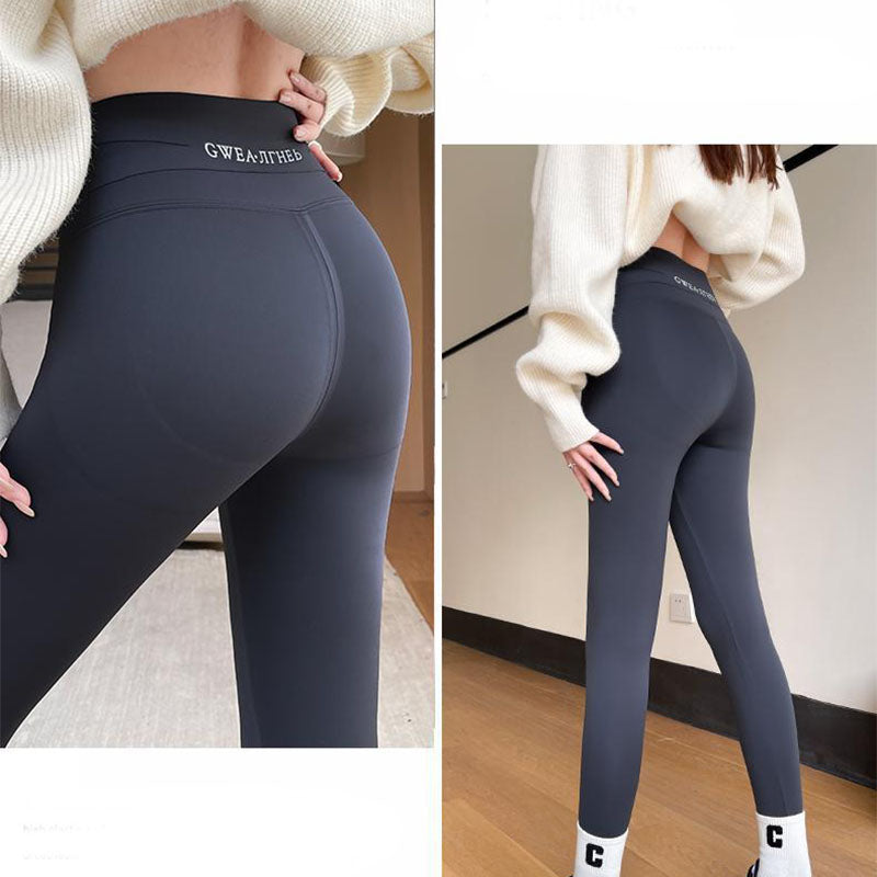 Tykke fôrede tights med høyt liv