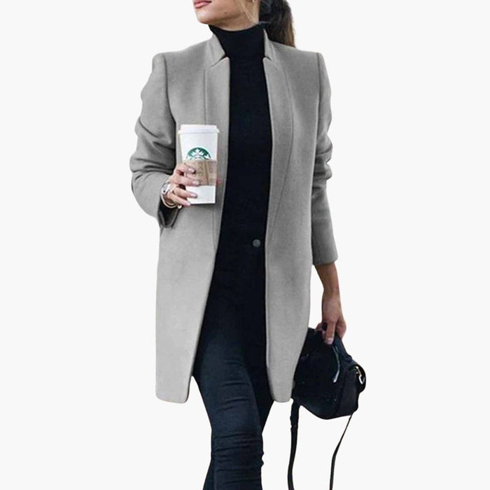 Dame Trench Coat med Sidelommer