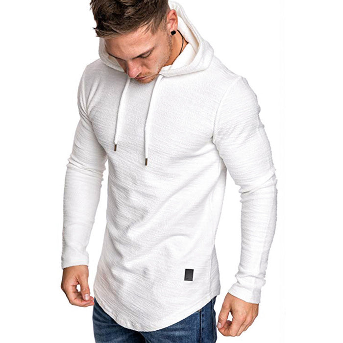 Kasper | Slim fit hettegenser herre med buet nederkant