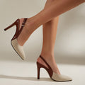 Amélie | Kontrast Slingback Hæler
