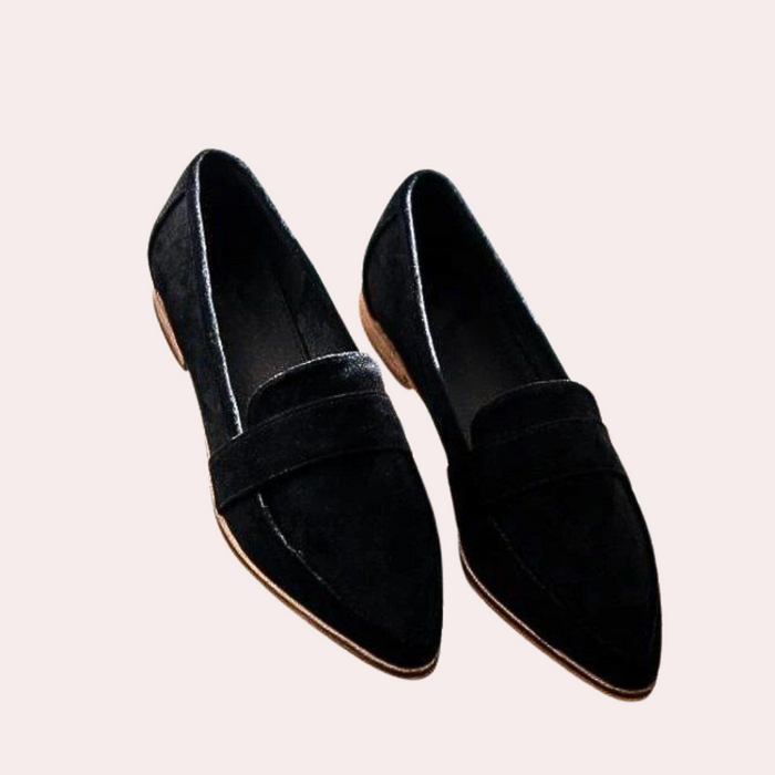 Dame Loafers med Leopardmønster og Sløyfedetalj