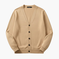 Herre Cardigan med V-hals og Knapplukking