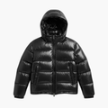Herre Quilted Jakke med Frontglidelås og Polstret Fôr