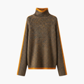 Dame Turtleneck Genser med Ribbestrikk