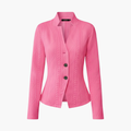 Dame Blazer med Krage og Knapplukking