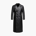 Herre Trench Coat med Lang Kant