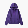Kvinnens Fitted Hoodie med Justerbar Hette og Ribbet Kant