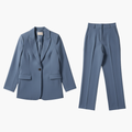 Dame Blazer Dress med Rett Bukse