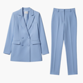 Dame Dress Sett med Blazer og Rett Bukse