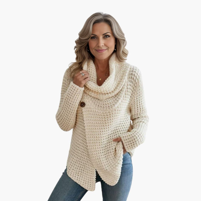 Dame Cardigan med Sjalkrage