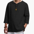 Herre Oversized Langermet Skjorte med Knapp