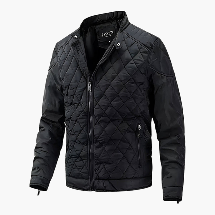 Herre Quilted Polstret Jakke med Glidelås
