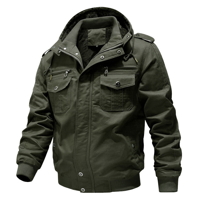 Herre Fieldjacke med Hette og Sherpa-fôr