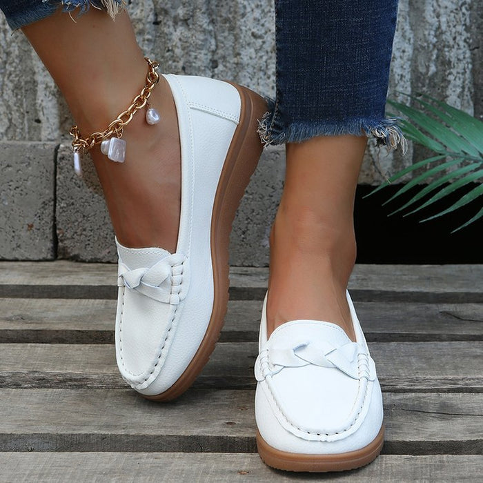 Dame Loafers med Sløyfedetalj og Sklisikker Såle