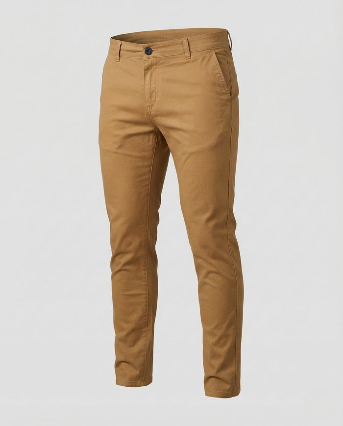 Herre Chinos Slank Passform Elastisk Stretch