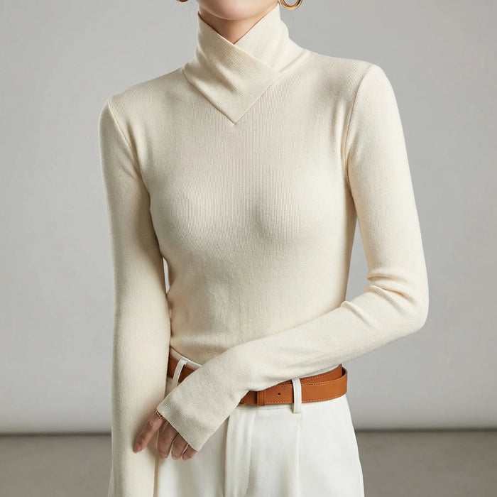 Dame Pologenser med Høy Krage og Smal Passform
