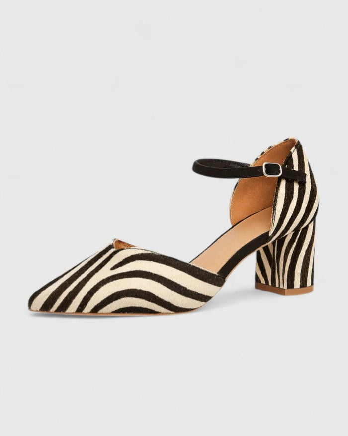 Dame Slingback Pumps med Spiss Tå og Ankelrem