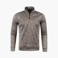 Herre Pullover med Halv-Glidelås og Lange Ermer