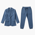 Dame Lounge Sett med Blazer og Joggebukser med Snøring