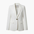 Dameblazer med Notch-lapel og Knapplukking