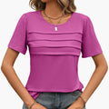 Dame Crew Neck Lagd Foran Kortermet T-skjorte