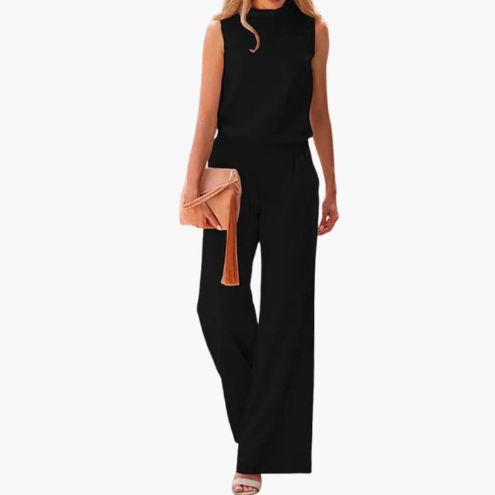 Dame O-Hals Løs Passform Jumpsuit