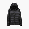 Dame Quilted Jakke med Hette