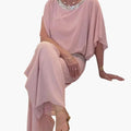Dame Sequin V-Hals Uten Ermer Jumpsuit med Bakre Glidelås – Ett-dels Outfit