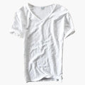 Dame Kortermet V-hals Pullover T-skjorte