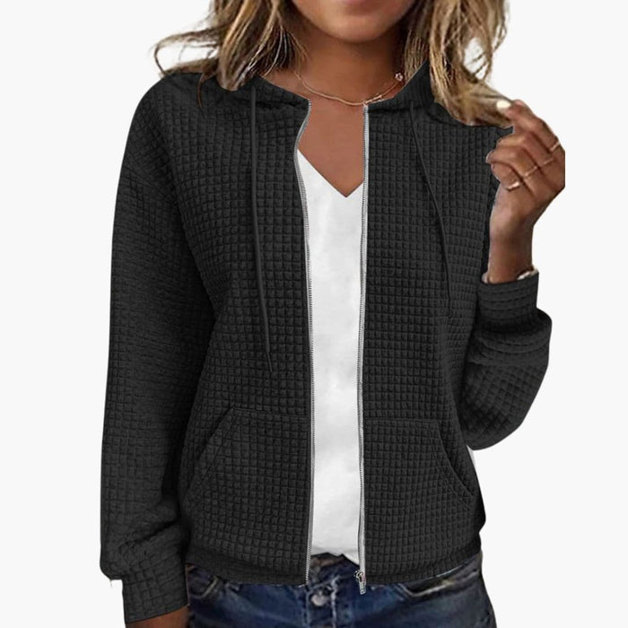 Dame Zip-Up Hoodie med Snorhette
