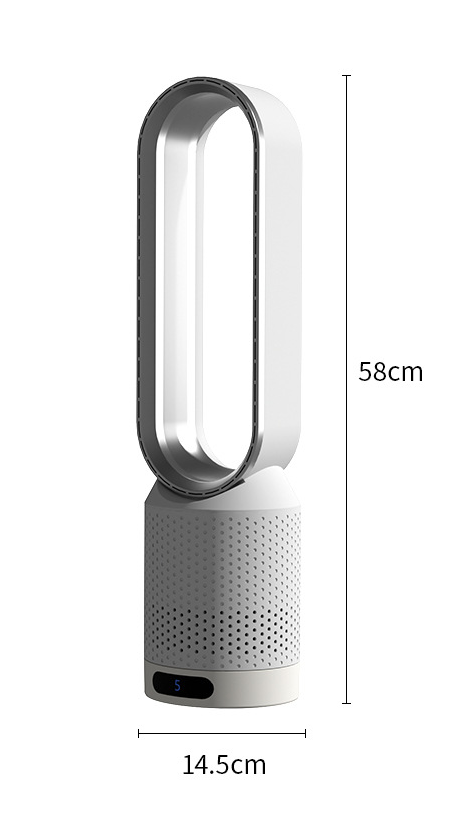3-i-1 Luftkjøler med UV-Lys, Ionisator og HEPA-Filter