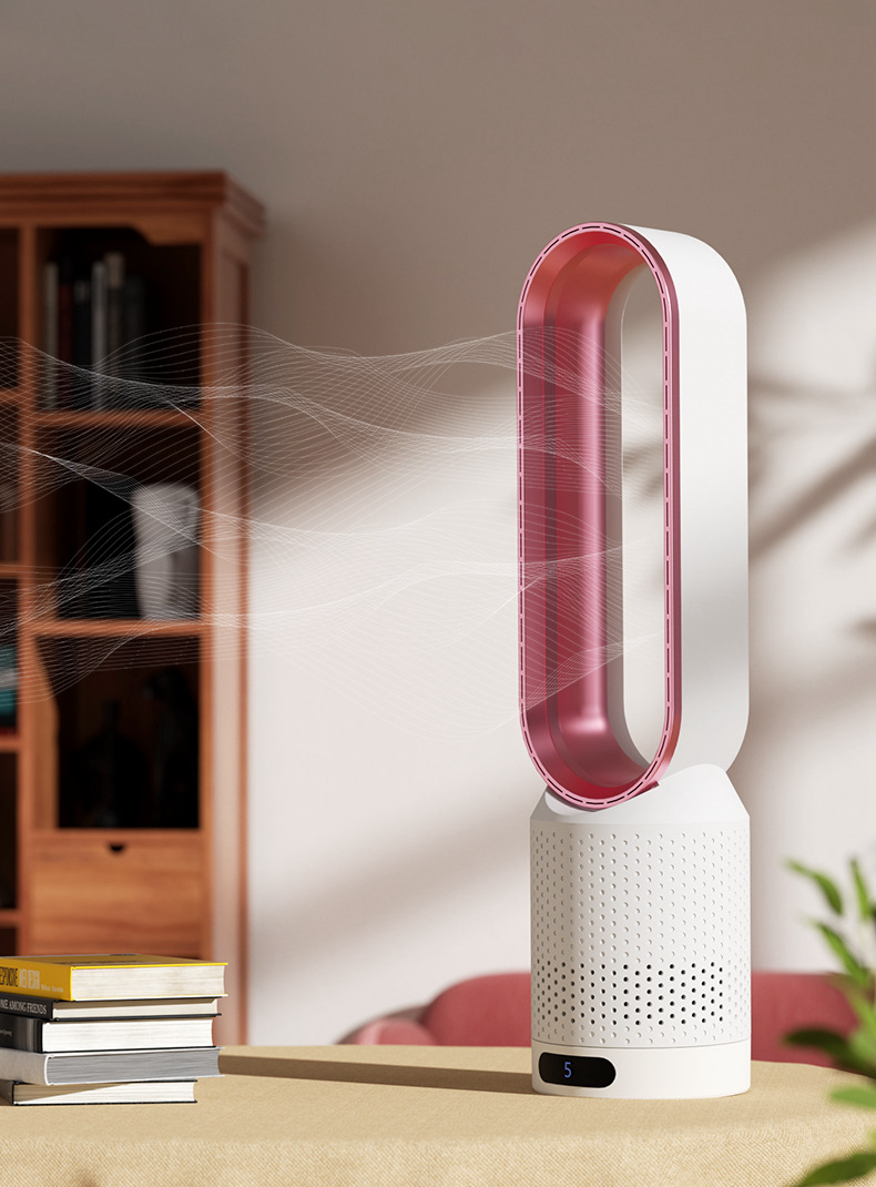 3-i-1 Luftkjøler med UV-Lys, Ionisator og HEPA-Filter