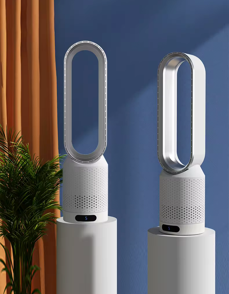 3-i-1 Luftkjøler med UV-Lys, Ionisator og HEPA-Filter