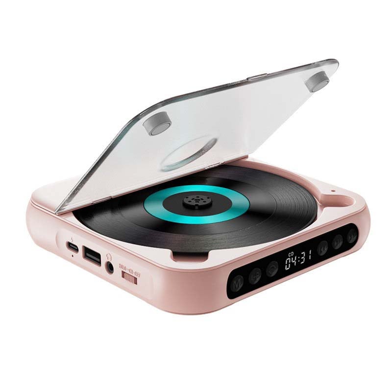 Bærbar CD-Spiller med Bluetooth, Hi-Fi Lyd og USB-C Lading