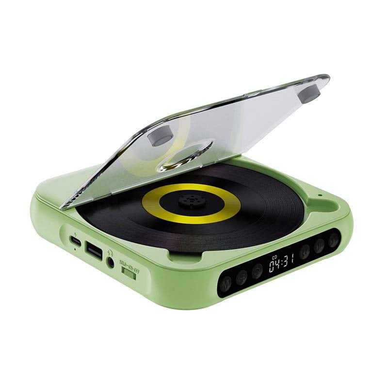 Bærbar CD-Spiller med Bluetooth, Hi-Fi Lyd og USB-C Lading