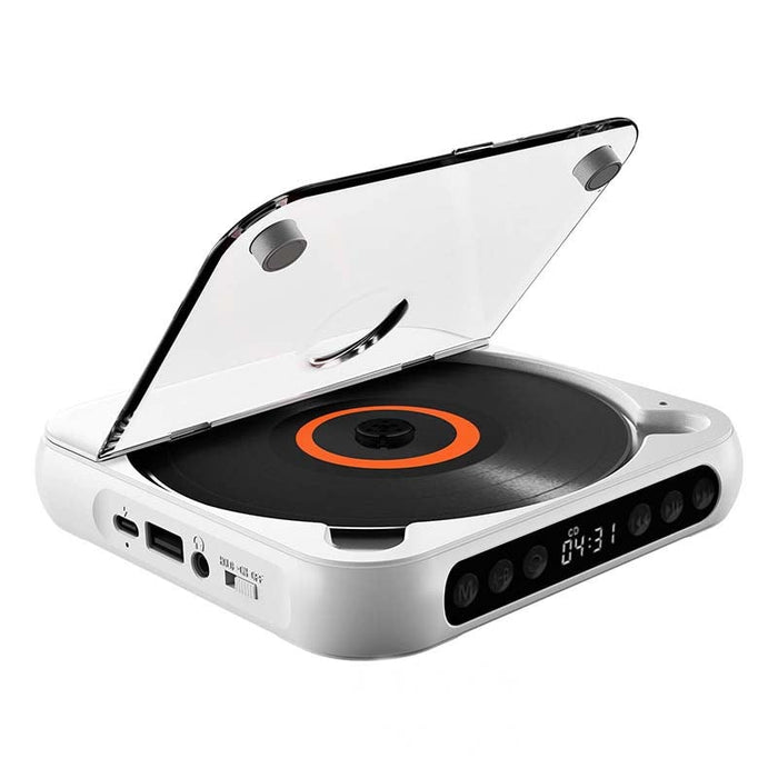 Bærbar CD-Spiller med Bluetooth, Hi-Fi Lyd og USB-C Lading