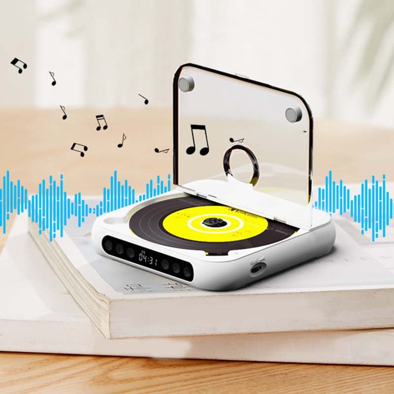 Bærbar CD-Spiller med Bluetooth, Hi-Fi Lyd og USB-C Lading