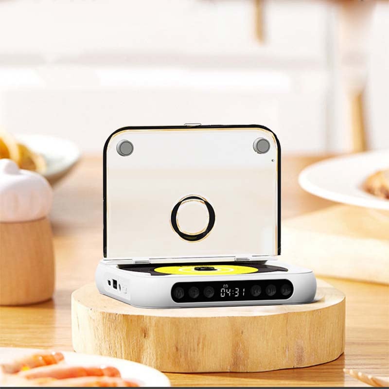 Bærbar CD-Spiller med Bluetooth, Hi-Fi Lyd og USB-C Lading