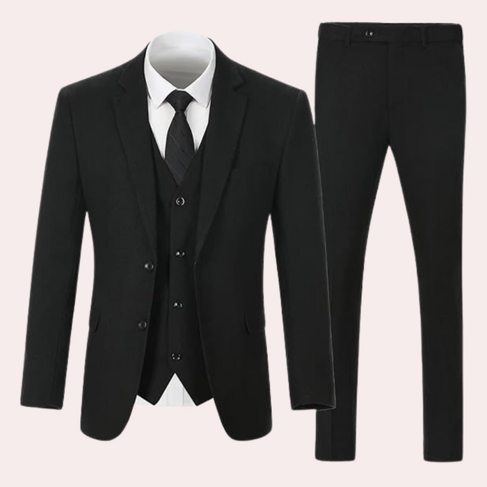 Herre Tredelt Dress med Blazer, Vest og Bukser