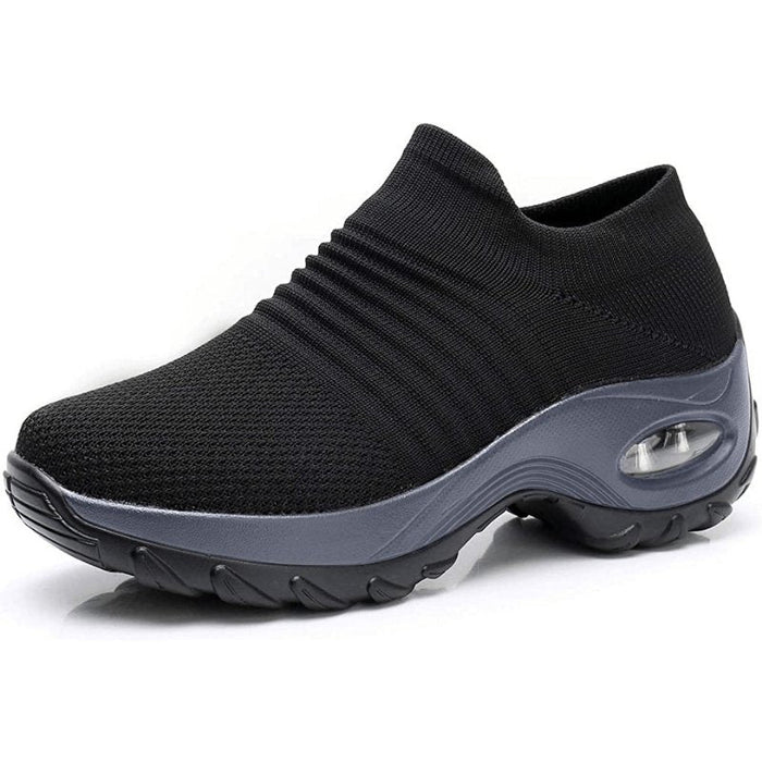 Dame Slip-On Sneakers med Memory Foam og Ortopedisk Støtte