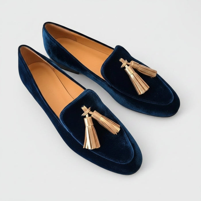 Dame Loafers med Dusker og Flat Såle