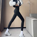 Tykke fôrede tights med høyt liv