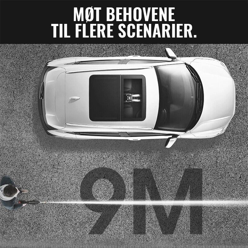 Trådløs Høytrykksspyler med 22 Bar Motor og To Dyser