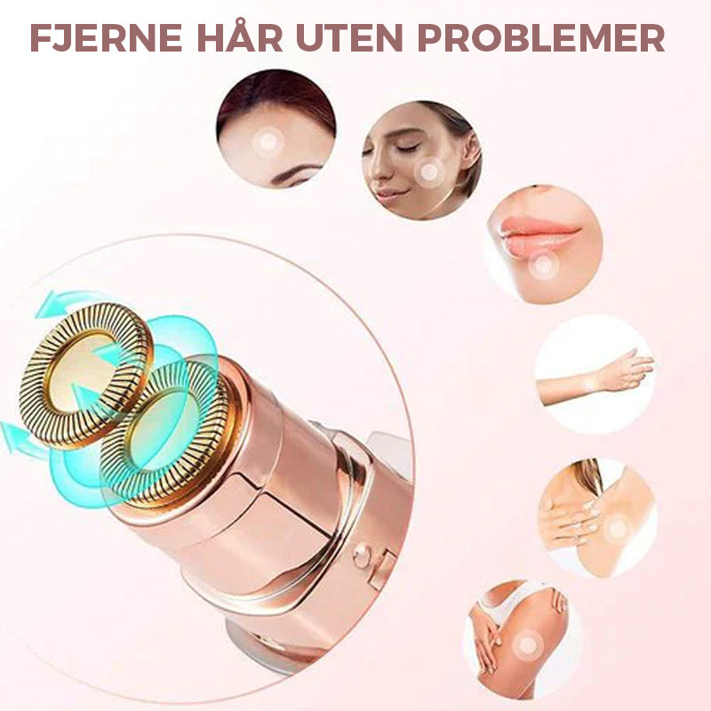Dame Ansiktshårfjerner med USB-Lading og Leppestiftdesign