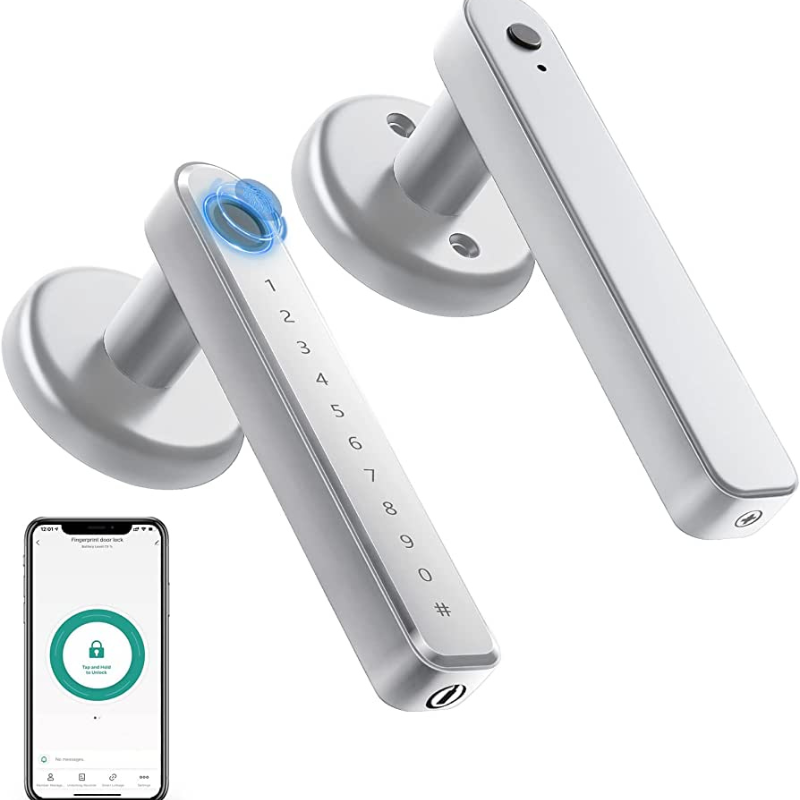 Elektronisk Dørlås med Fingeravtrykk og Appstyring til Innerdør